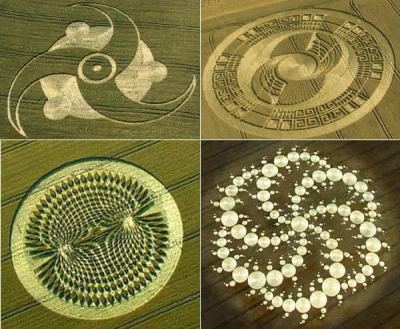 Exemples de crop circles complexes