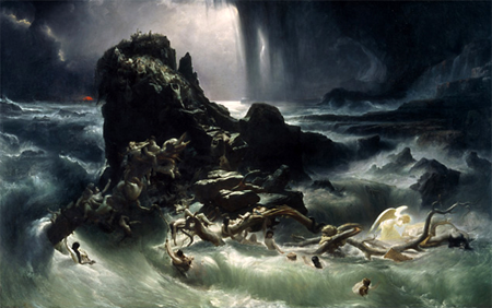 Déluge : Peinture à l'huile sur toile de Francis Danby.