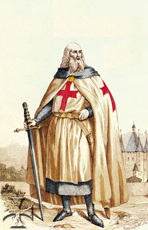 Ordre des Templiers : Jacques de Molay dernier grand maître des Templiers.